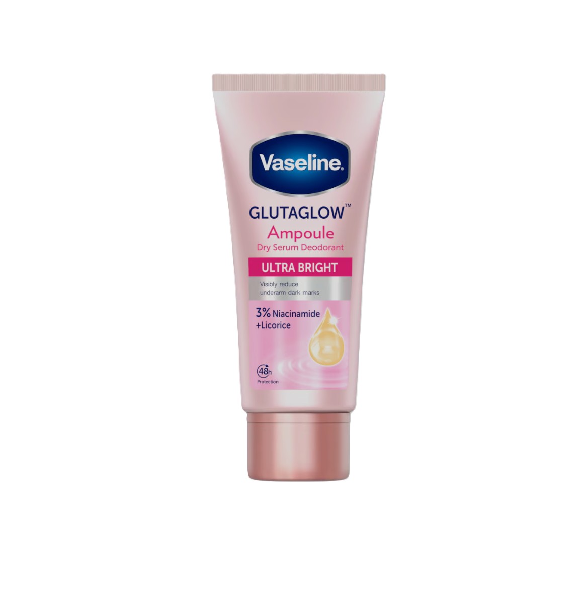VASELINE Glutaglow Ampoul Deodorant Dry Serum Ultra Bright 45ml فازلين جلوتا جلو أمبول مزيل عرق